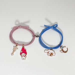 Cinnamoroll & My Melody Magnetic Friendship BFF Bracelets Set - Women & Girls
